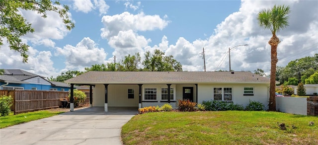1801 Palm Ln, Orlando, FL 32803 - single story home with driveway and an attached carport