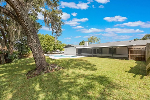 102 Linda Ln, Lake Mary, FL 32746 - fenced backyard with a sunroom