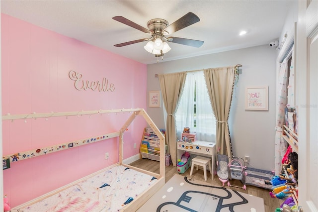 209 Carriage Hill Dr, Casselberry, FL 32707 - bedroom featuring wood finished floors and ceiling fan