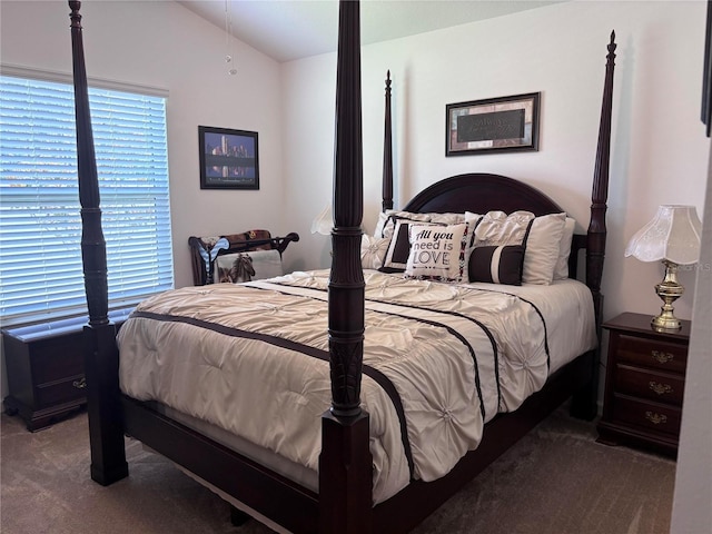 3328 Davis Ter, The Villages, FL 32163 - carpeted bedroom with vaulted ceiling