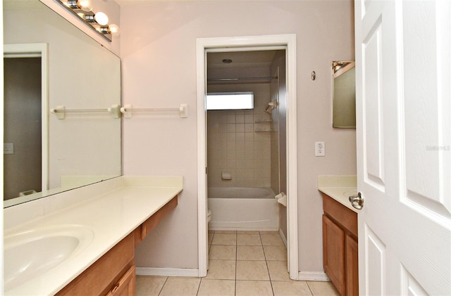 9223 Leeland Archer Blvd, Orlando, FL 32836 - bathroom with vanity, tile patterned flooring, and shower / bathtub combination