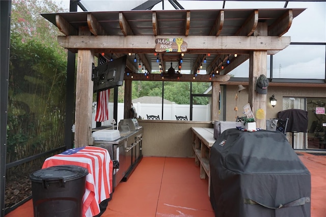13785 SE 39th Ter, Summerfield, FL 34491 - view of patio / terrace featuring area for grilling