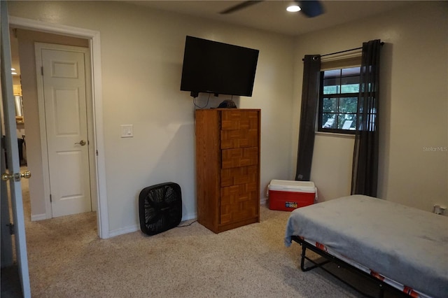 13785 SE 39th Ter, Summerfield, FL 34491 - carpeted bedroom with baseboards and ceiling fan