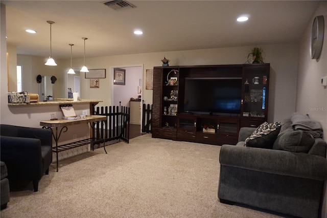 13785 SE 39th Ter, Summerfield, FL 34491 - carpeted living area featuring recessed lighting