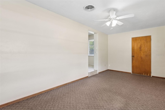 146 Mills Rd, Deland, FL 32724 - carpeted spare room with baseboards and a ceiling fan