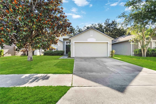 16603 Corner Lake Dr, Orlando, FL 32820 - single story home featuring stucco siding, a front lawn, driveway, and an attached garage