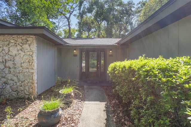1029 Antelope Trl, Winter Springs, FL 32708 - doorway to property featuring stone siding