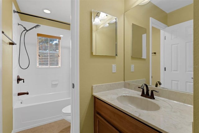 480 Buckhorn Dr, Winter Springs, FL 32708 - bathroom featuring vanity, bathing tub / shower combination, and tile patterned flooring