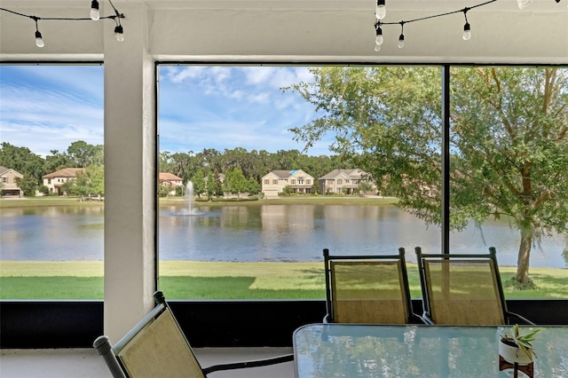 480 Buckhorn Dr, Winter Springs, FL 32708 - sunroom / solarium featuring a water view
