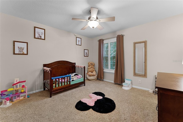 207 Via Tuscany Loop, Lake Mary, FL 32746 - carpeted bedroom featuring a crib and ceiling fan