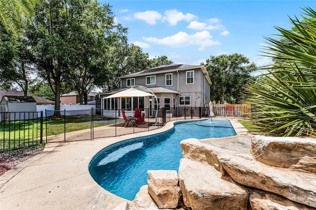207 Via Tuscany Loop, Lake Mary, FL 32746 - view of swimming pool featuring a fenced backyard and a patio