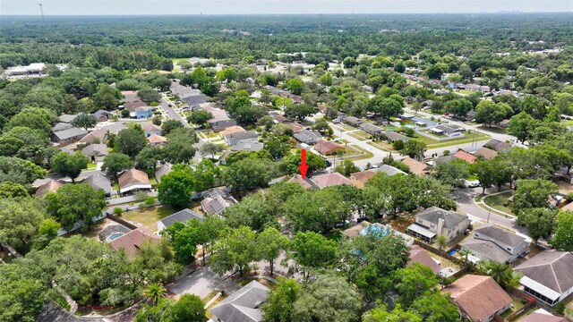 1039 Eagles Forrest Dr, Apopka, FL 32712 - aerial view of residential area featuring a heavily wooded area
