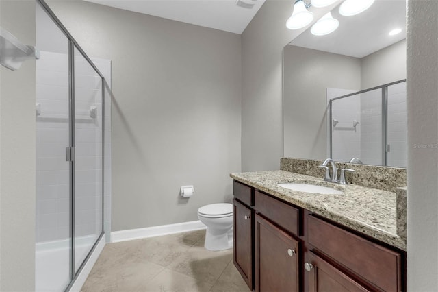 8970 Azalea Sands Ln Unit 2302, Davenport, FL 33896 - full bath featuring vanity, a stall shower, and tile patterned flooring