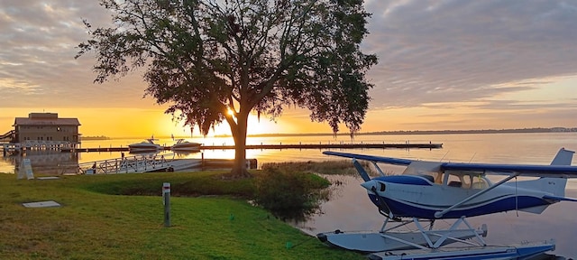 4471 Treasure Cay Rd, Tavares, FL 32778 - water view featuring a dock