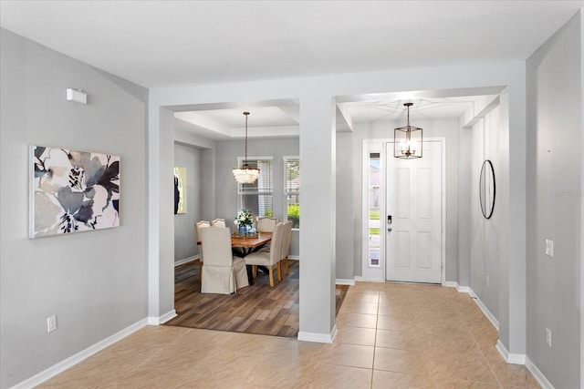 2781 Sand Oak Loop, Apopka, FL 32712 - entryway featuring a chandelier and tile patterned floors