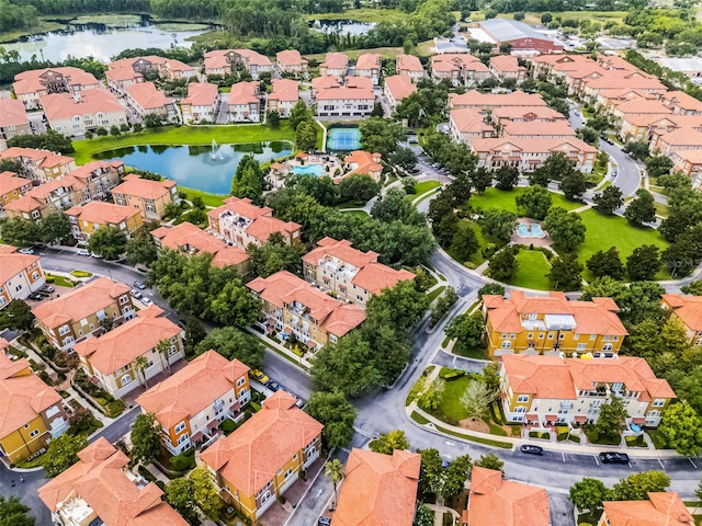 4244 Messina Dr, Lake Mary, FL 32746 - aerial view of residential area featuring a nearby body of water
