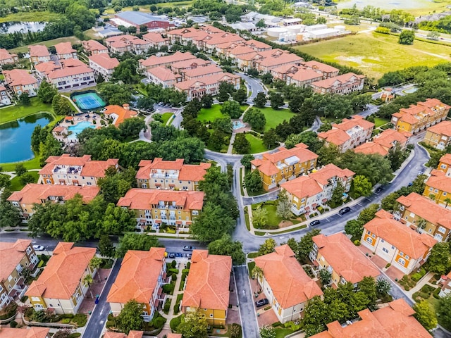 4244 Messina Dr, Lake Mary, FL 32746 - aerial view of residential area with a large body of water