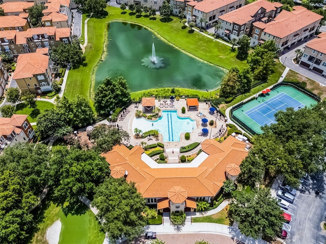 4244 Messina Dr, Lake Mary, FL 32746 - bird's eye view of a nearby body of water and a pool
