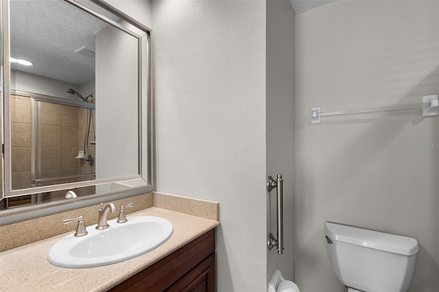 4244 Messina Dr, Lake Mary, FL 32746 - full bath with vanity, a textured ceiling, and a shower