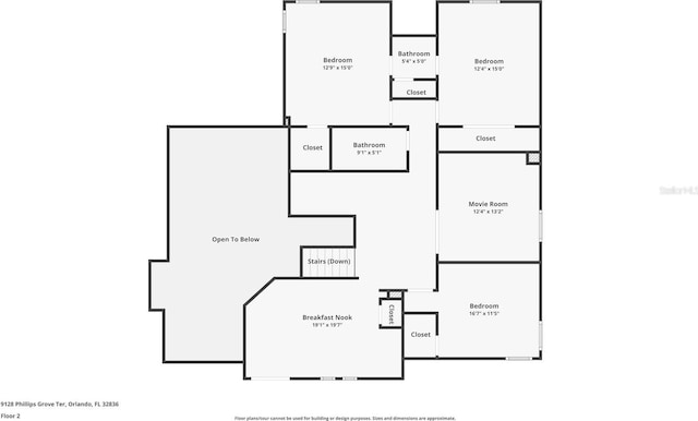 9128 Phillips Grove Ter, Orlando, FL 32836 - view of floor plan / room layout