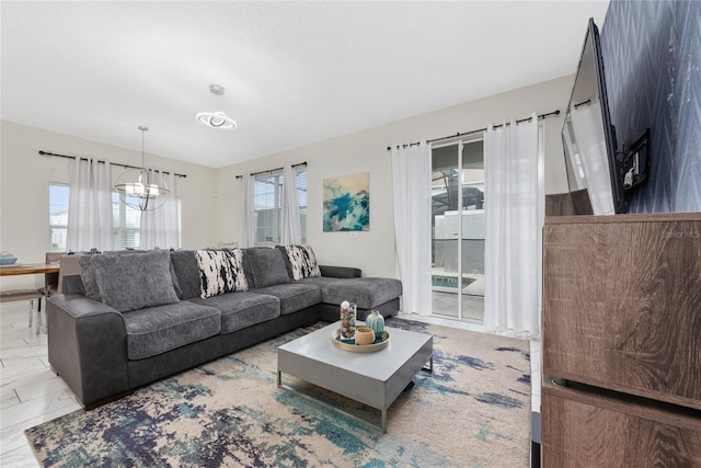 4974 Windermere Ave, Kissimmee, FL 34746 - living area with a chandelier