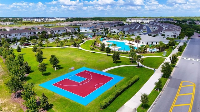 13993 Title Way, Winter Garden, FL 34787 - aerial perspective of suburban area featuring a pool