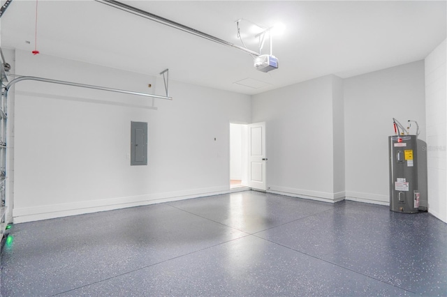 1006 Linkside Ct, Apopka, FL 32712 - garage featuring electric panel, electric water heater, and a garage door opener