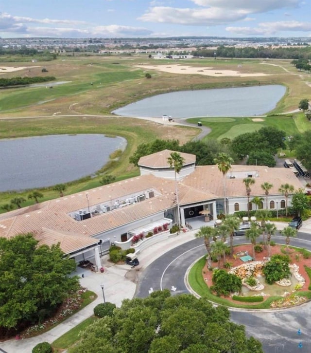 1351 Shinnecock Hills Dr, Davenport, FL 33896 - aerial overview of property's location with a large body of water and a local golf course