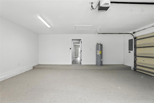 1850 N St, Longwood, FL 32750 - garage with a garage door opener, water heater, and electric panel