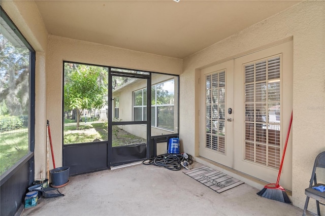 2613 Breezy Meadow Rd, Apopka, FL 32712 - unfurnished sunroom featuring french doors and healthy amount of natural light