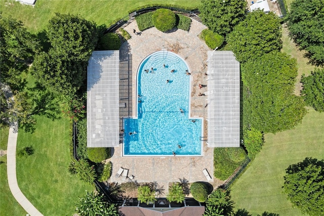 2613 Breezy Meadow Rd, Apopka, FL 32712 - bird's eye view of a pool area