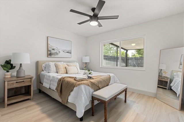 1030 Huntington Ct, Longwood, FL 32750 - bedroom featuring light wood-style flooring and ceiling fan