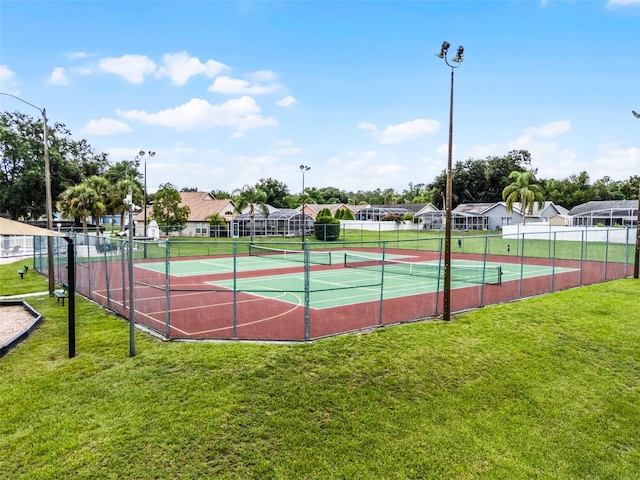 527 Durango Loop St, Davenport, FL 33897 - view of tennis court with a residential view