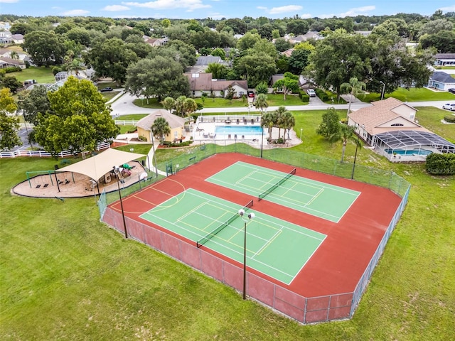 527 Durango Loop St, Davenport, FL 33897 - aerial perspective of suburban area with a pool area