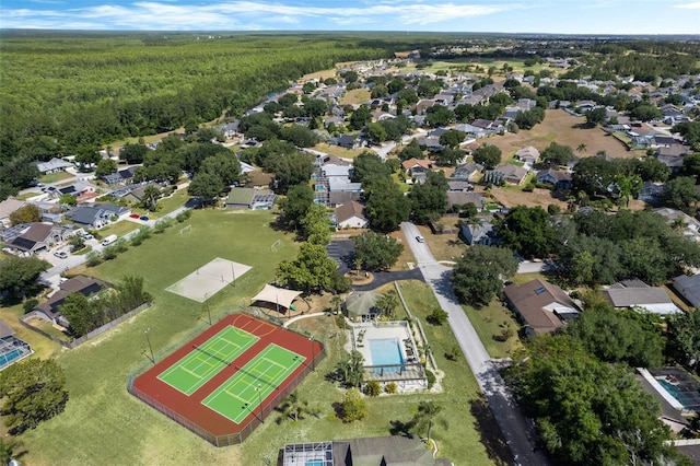 527 Durango Loop St, Davenport, FL 33897 - drone / aerial view of a heavily wooded area and a pool