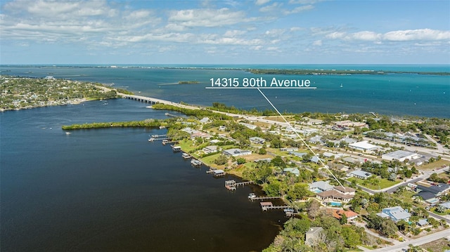 14315 80th Ave, Sebastian, FL 32958 - aerial view of residential area featuring a nearby body of water