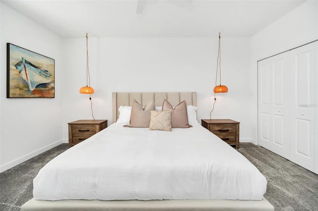 9175 Sommerset Hills Dr, Davenport, FL 33896 - carpeted bedroom with a ceiling fan and a closet
