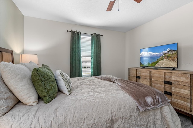 2907 Fable St, Kissimmee, FL 34746 - bedroom with a ceiling fan and wood finished floors