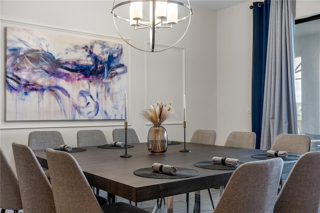 2907 Fable St, Kissimmee, FL 34746 - dining room with a chandelier
