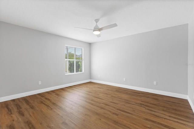 449 Timmonsville Way, The Villages, FL 32162 - unfurnished room featuring wood finished floors and ceiling fan