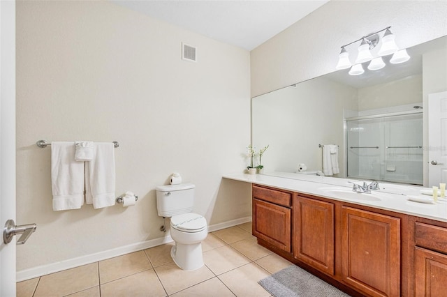 4114 Breakview Dr Unit 110, Orlando, FL 32819 - bathroom with vanity, a stall shower, and tile patterned flooring