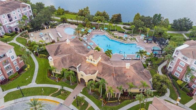 4114 Breakview Dr Unit 110, Orlando, FL 32819 - bird's eye view of a pool and a large body of water