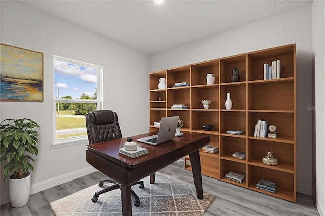 16057 SW 17th Ave, Ocala, FL 34473 - office with wood finished floors and baseboards