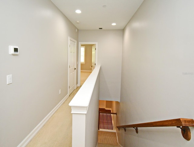 1649 Lake Baldwin Ln, Orlando, FL 32814 - stairs featuring recessed lighting and carpet floors