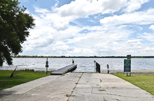 1649 Lake Baldwin Ln, Orlando, FL 32814 - dock with a boat ramp and a water view