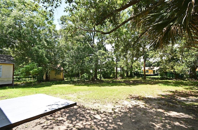 1502 W 16 Th St, Sanford, FL 32771 - view of green lawn with a patio area and an outdoor structure