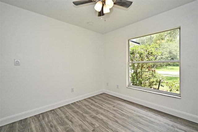 1502 W 16 Th St, Sanford, FL 32771 - empty room featuring wood finished floors and ceiling fan