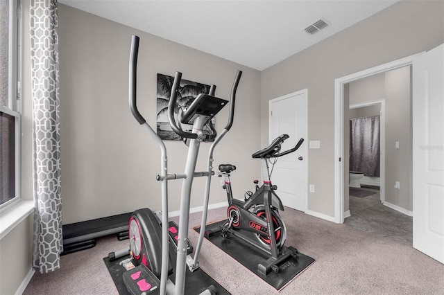 1270 Fountain Coin Loop, Orlando, FL 32828 - exercise area featuring carpet floors and baseboards