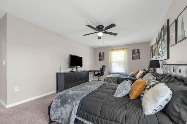 1270 Fountain Coin Loop, Orlando, FL 32828 - carpeted bedroom with baseboards and a ceiling fan