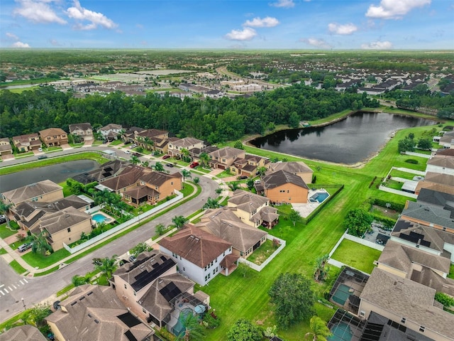1270 Fountain Coin Loop, Orlando, FL 32828 - aerial view of property and surrounding area with a nearby body of water and nearby suburban area